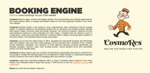 Cosmores booking engine